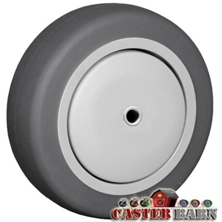 CASTERHQ 5"x1-1/4" Gray Thermo Rubber (Non Marking) Wheel, 300 LBS Capacity CB-GTR514
